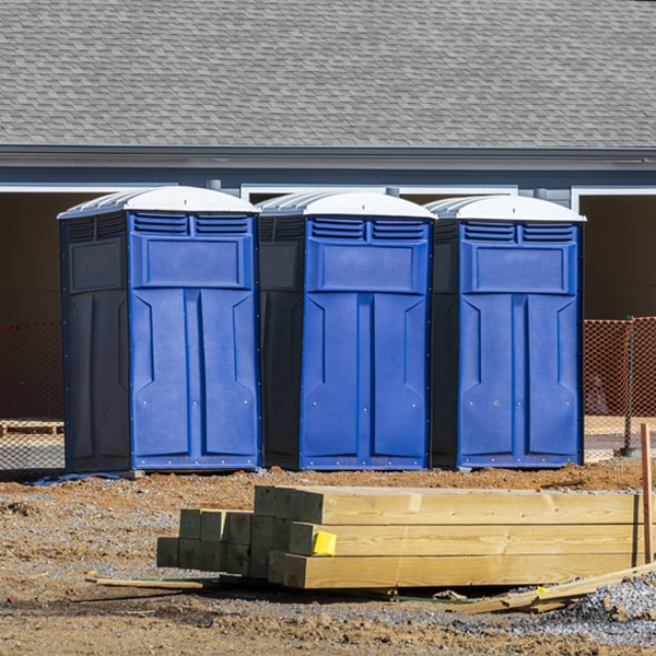 how often are the porta potties cleaned and serviced during a rental period in Crane Texas